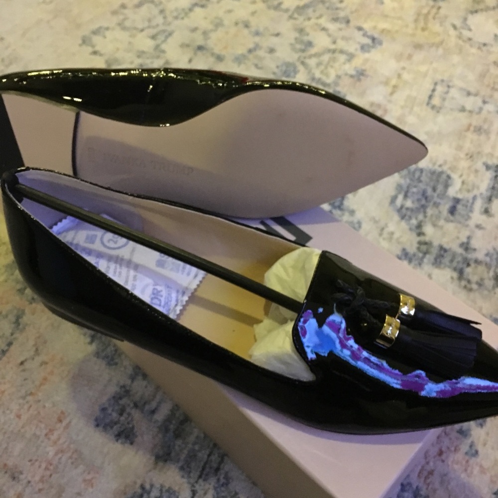 Ivanka Trump Patten Leather Flats